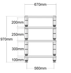 Стойка под Hi-Fi/High-End аппаратуру VOXmodule Cardinale L/Gold