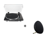 Комплект проигрыватель Audio-Technica AT-LP70XBT и мультирум-колонка Defunc Home Small