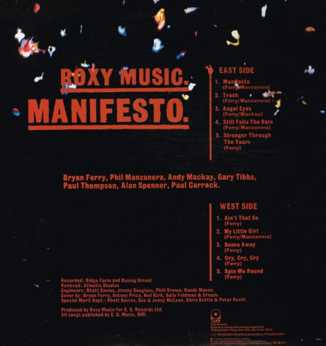 Roxy Music – Manifesto (LP)