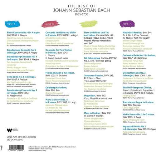 Various Artists – The Best Of Johann Sebastian Bach (2LP)