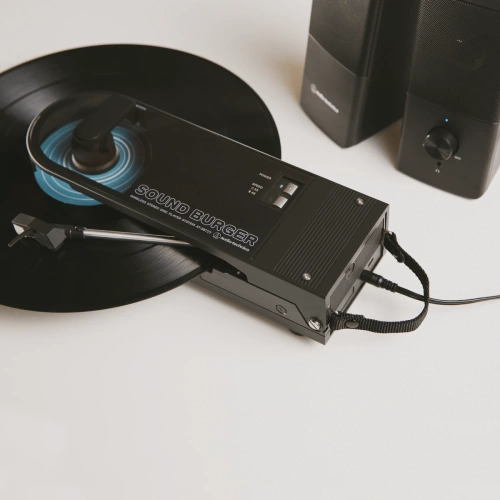 Портативный виниловый проигрыватель Audio-Technica AT-SB727 Sound Burger Black