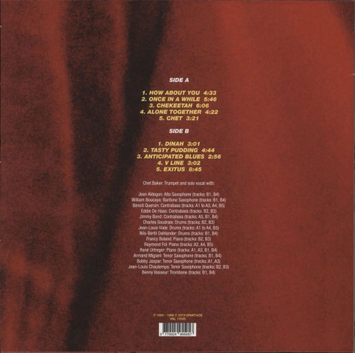 Chet Baker With Bobby Jaspar – I Get Chet (LP)