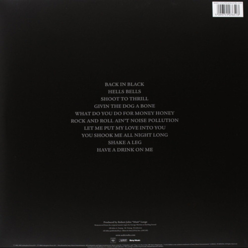 AC/DC – Back in Black (LP)