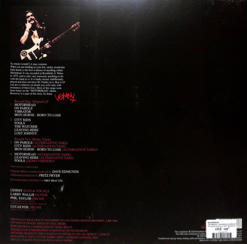 Motörhead – On Parole (2LP)