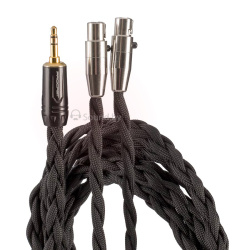 Кабель премиум-класса для Hi-Fi наушников 2 x miniXLR / Jack 3.5 мм TRS