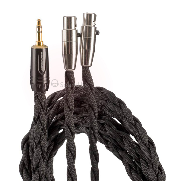 Кабель премиум-класса для Hi-Fi наушников 2 x miniXLR / Jack 3.5 мм TRS