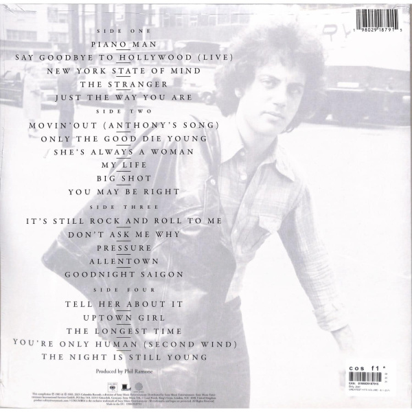 Billy Joel – Greatest Hits Volume I & Volume II [2LP]