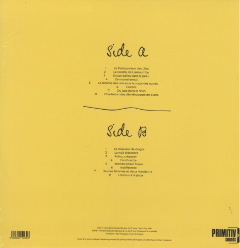 Serge Gainsbourg – La Recette De L'Amour Fou (LP)