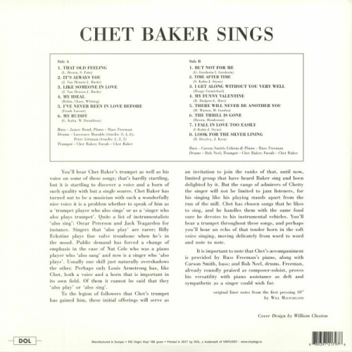 Chet Baker – Chet Baker Sings [LP]
